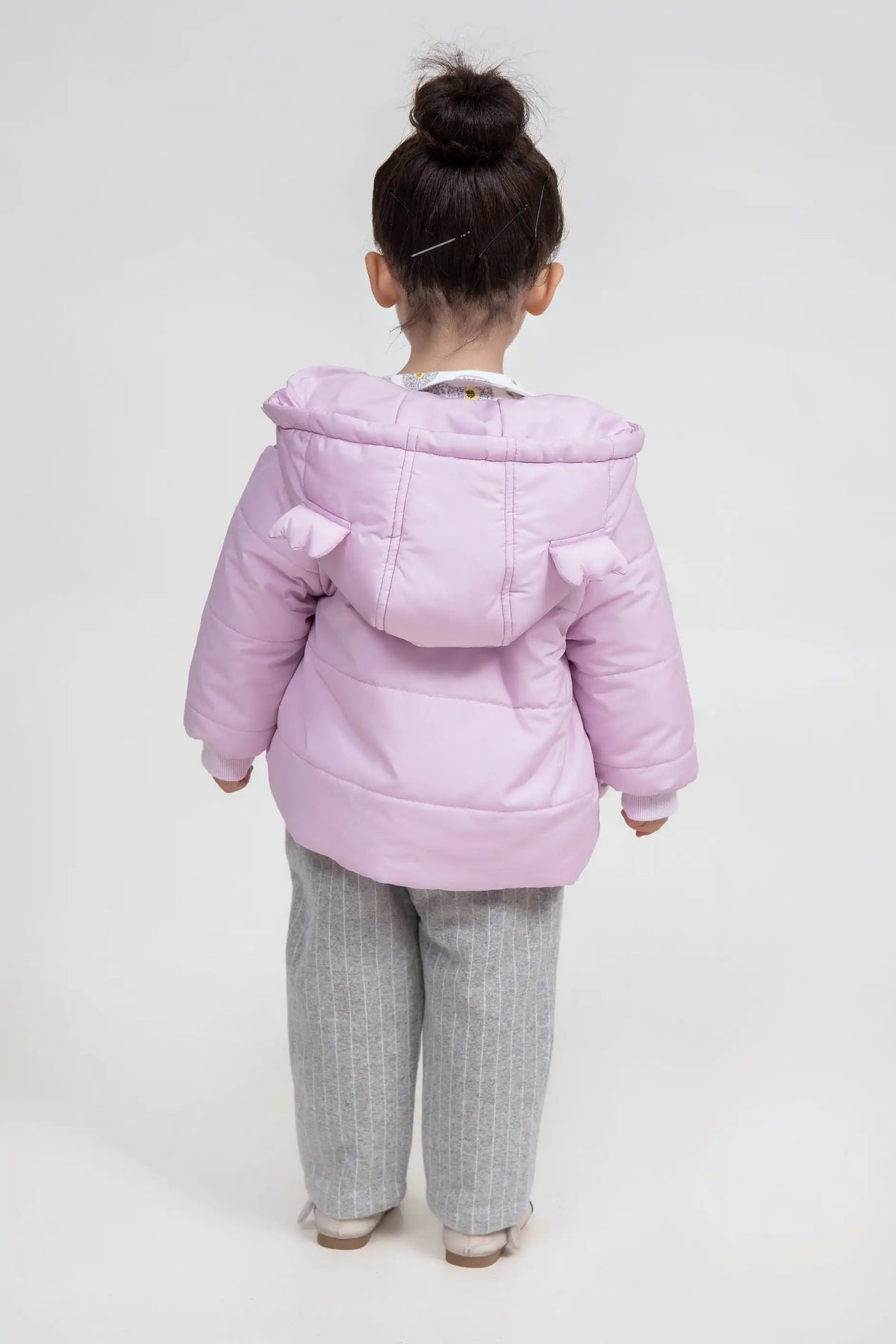 plain casual jacket for baby girls image