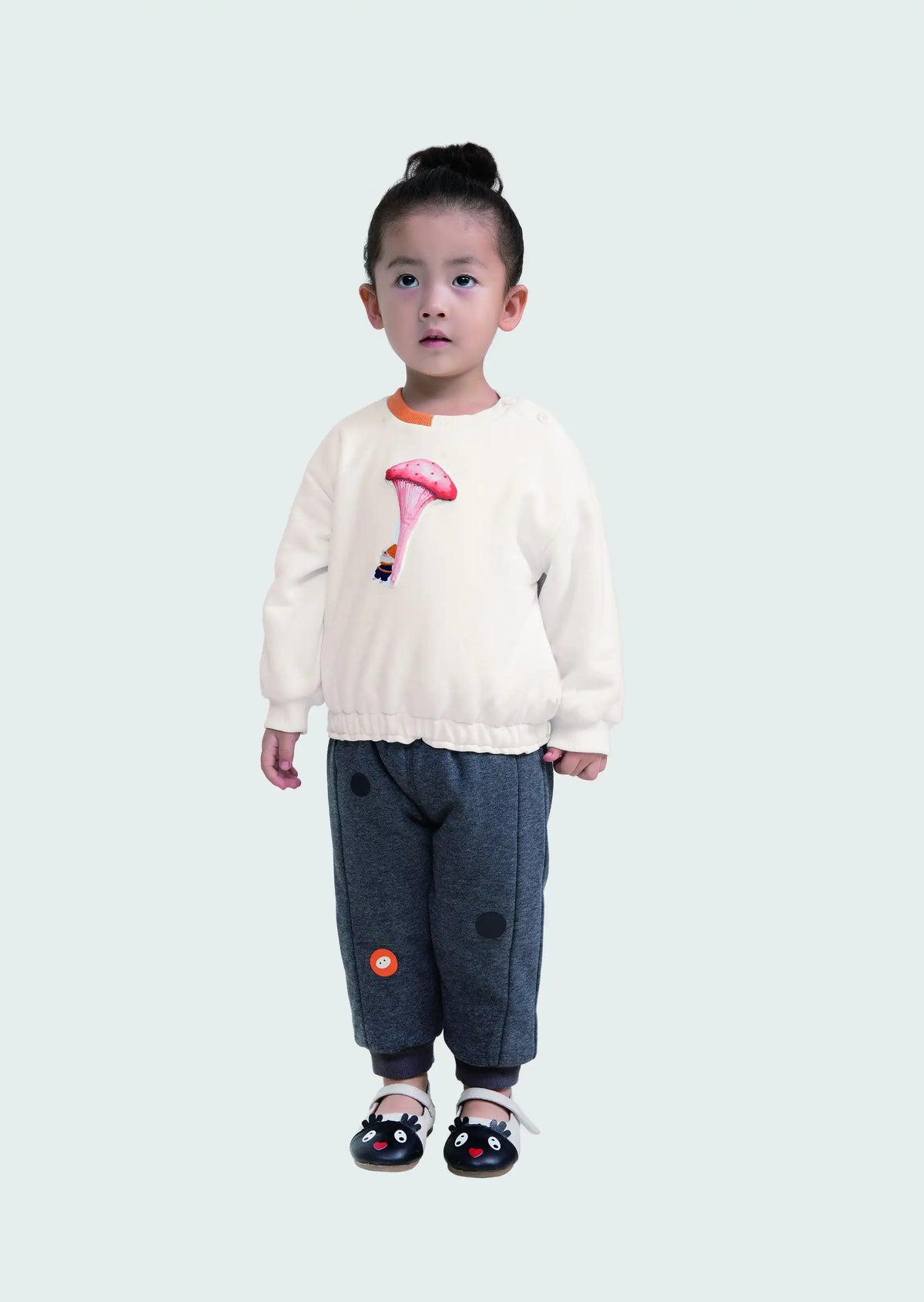 Plain Casual Pullover For Baby Girls 73 | 9-12M Khaki Image