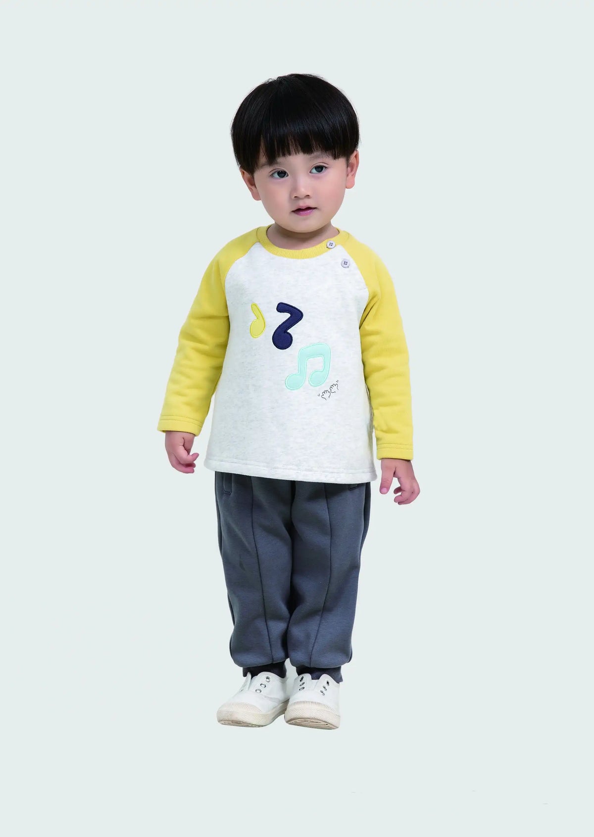 Plain Casual T.Shirt For Baby Boys 73 | 9-12M Light Gray Image