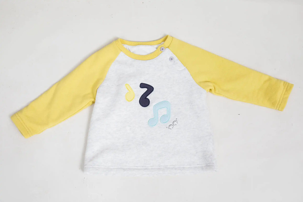 Plain Casual T.Shirt For Baby Boys 90 | 24M Light Gray Image