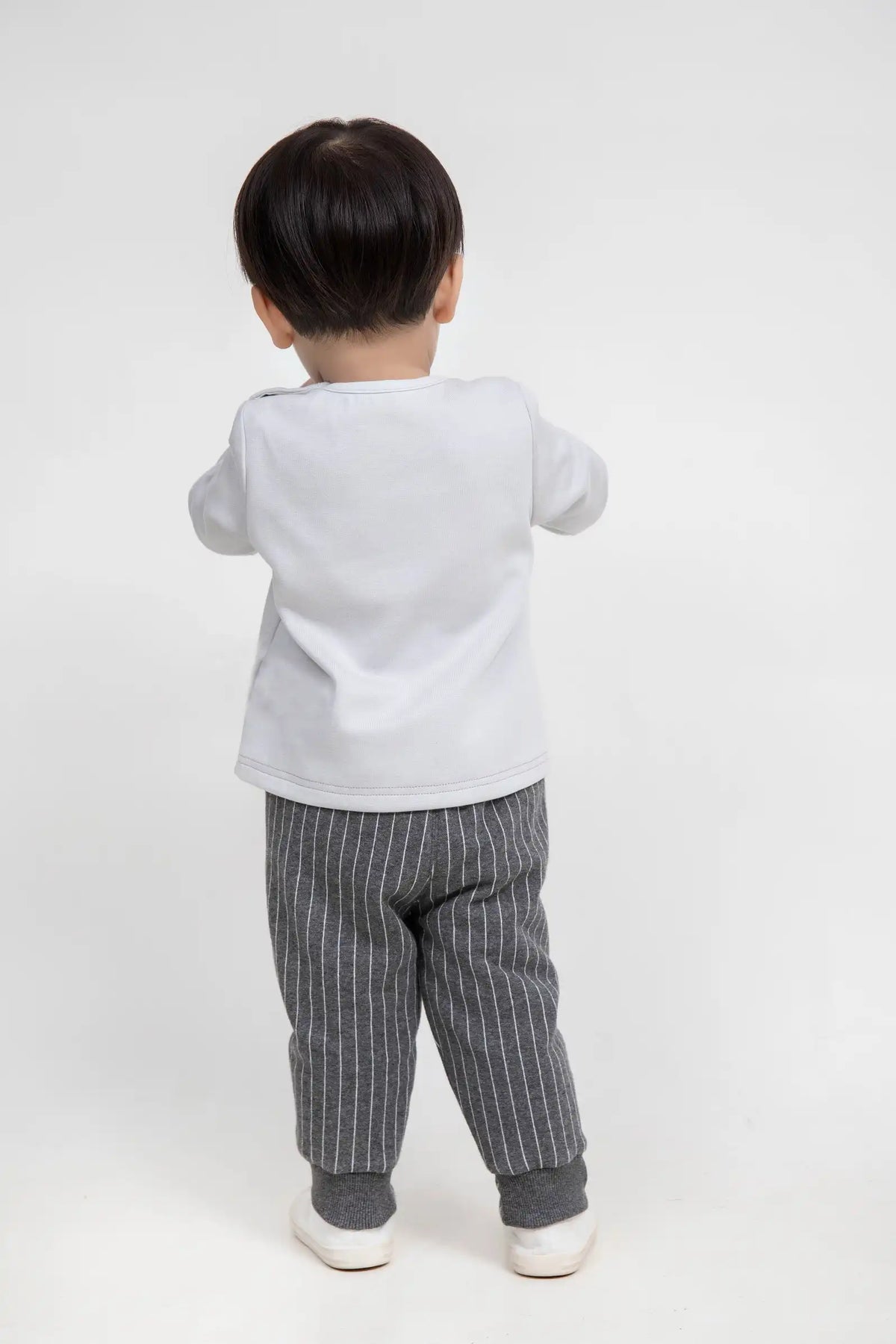 Plain Casual T.Shirt For Baby Boys 73 | 9-12M Gray Image