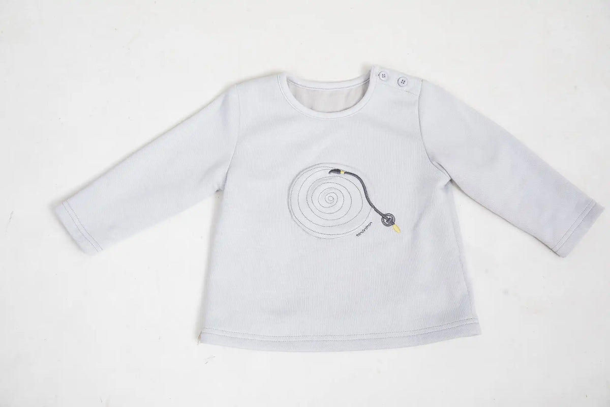 Plain Casual T.Shirt For Baby Boys 80 | 12-18M Gray Image