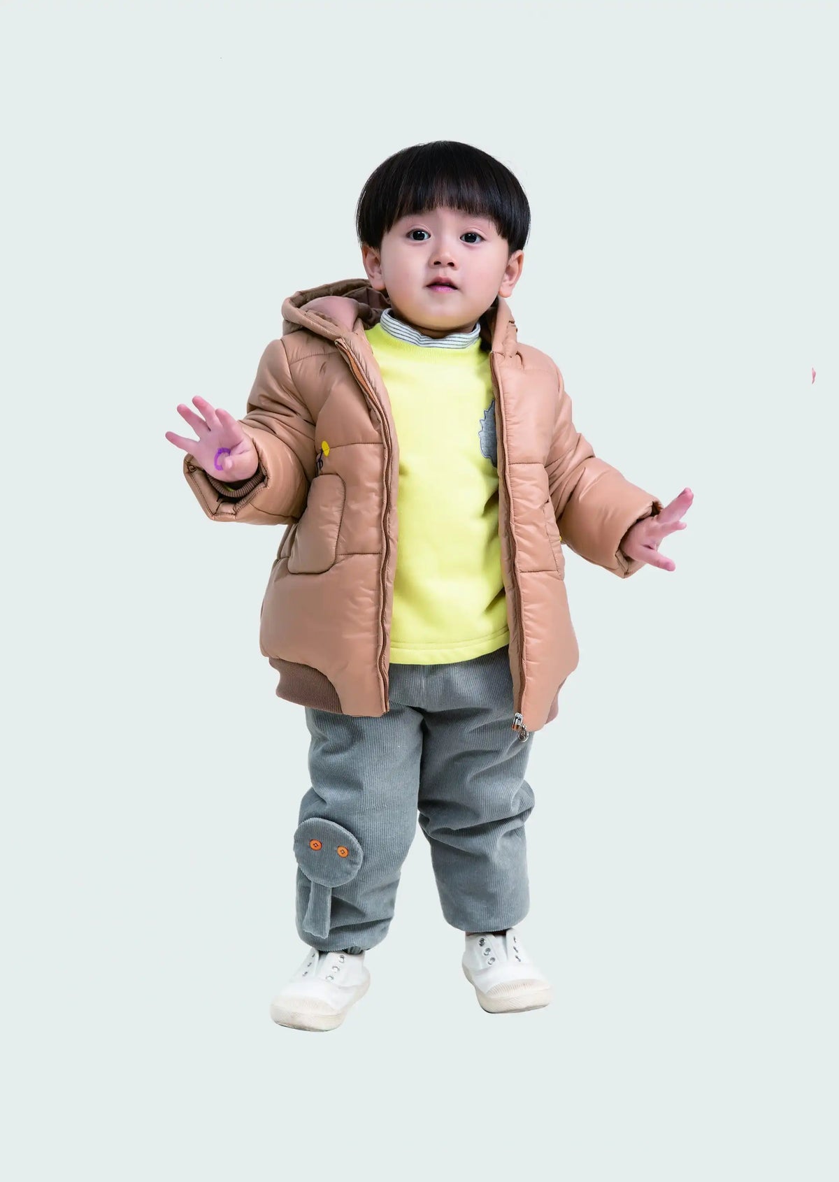 plain casual jacket for baby boys image