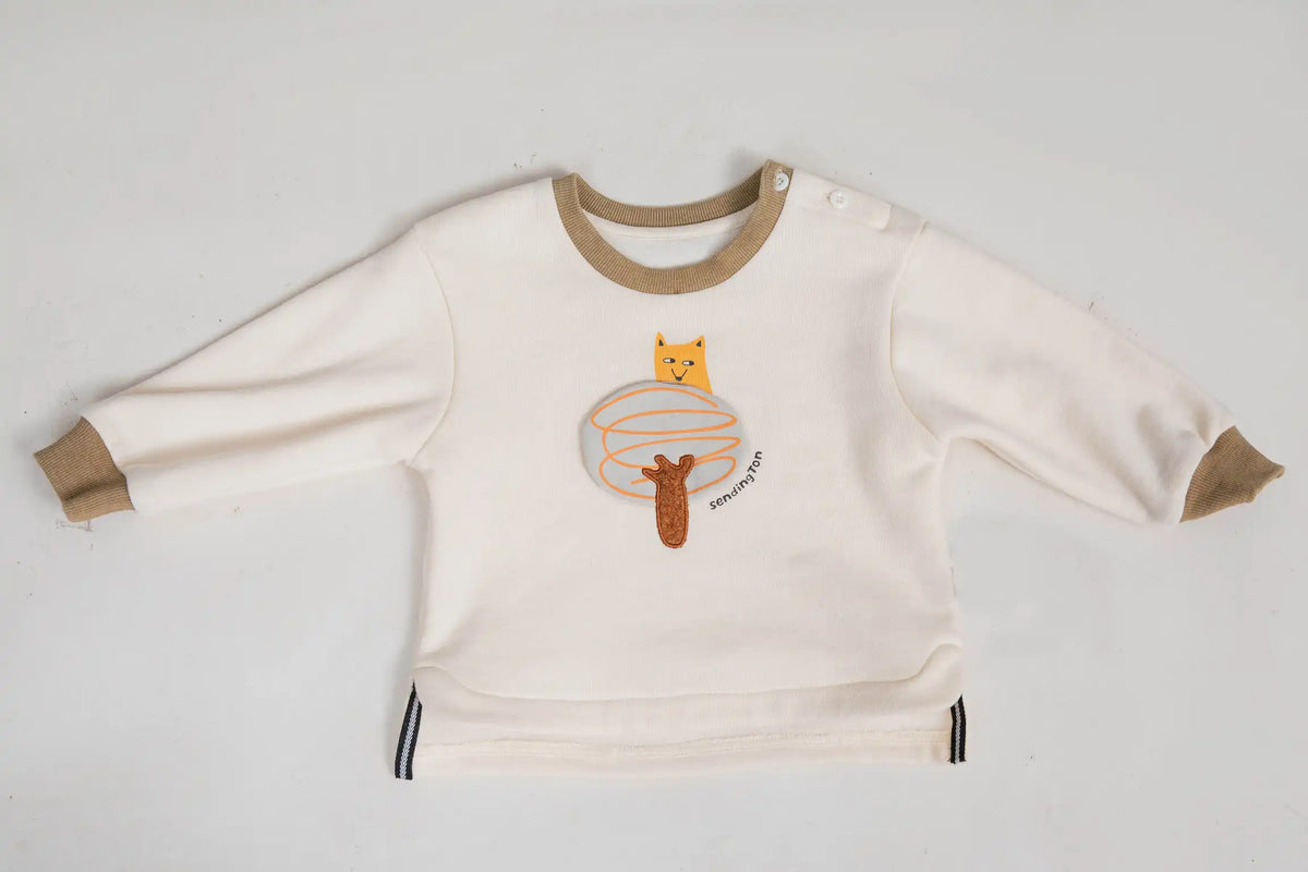 Plain Casual Pullover For Baby Boys