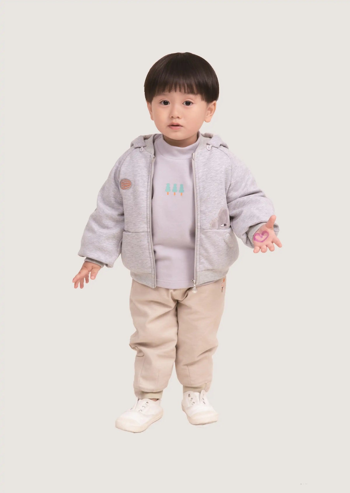 Plain Casual Jacket For Baby Boys