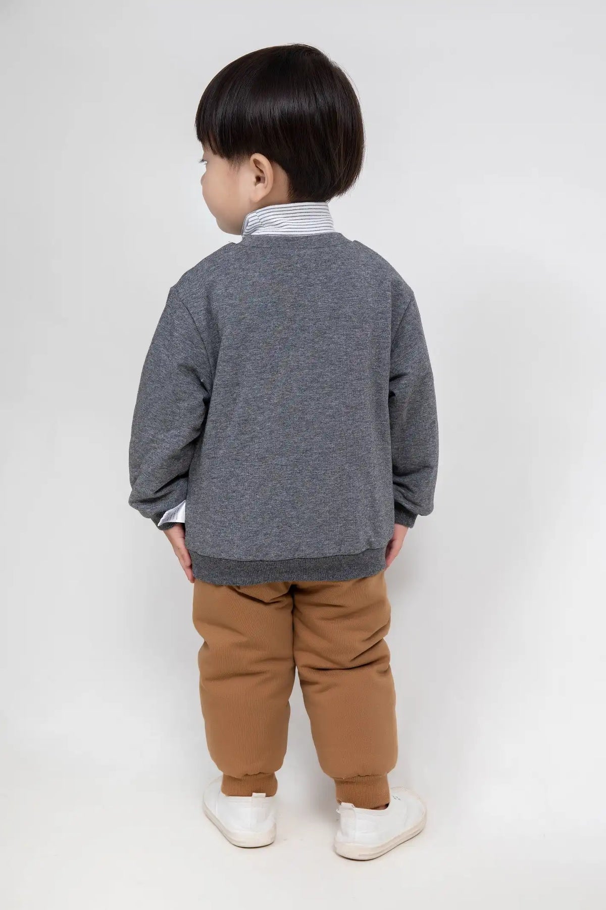 Plain Casual Pullover For Baby Boys