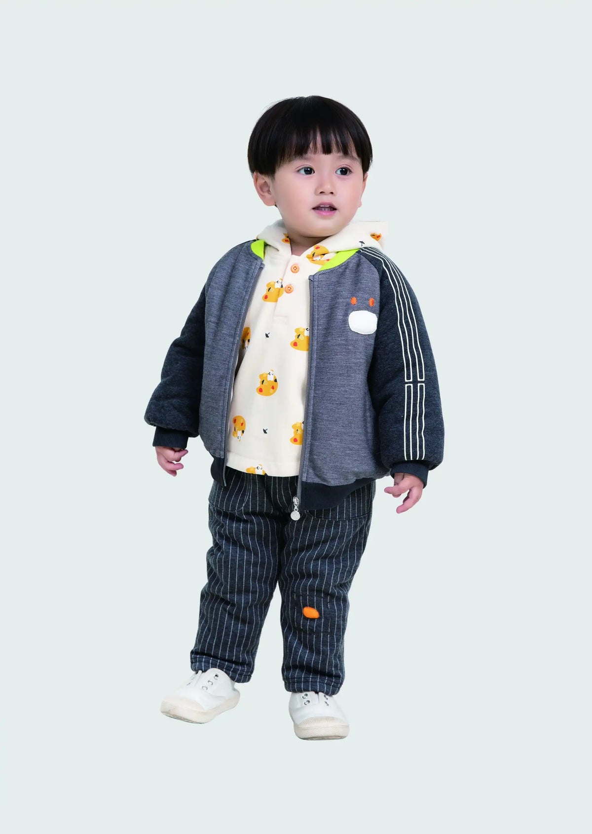 Plain Casual Jacket For Baby Boys