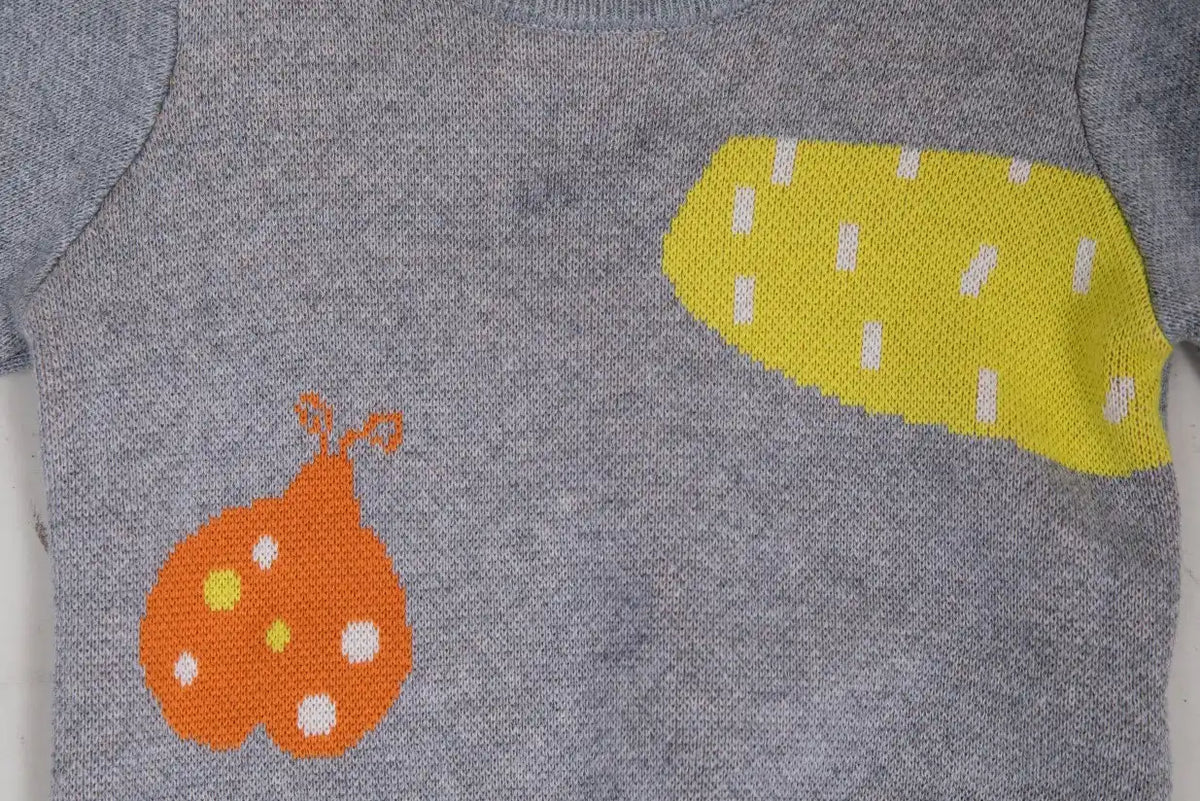 Plain Casual Sweater For Baby Boys 80 | 12-18M Gray Image