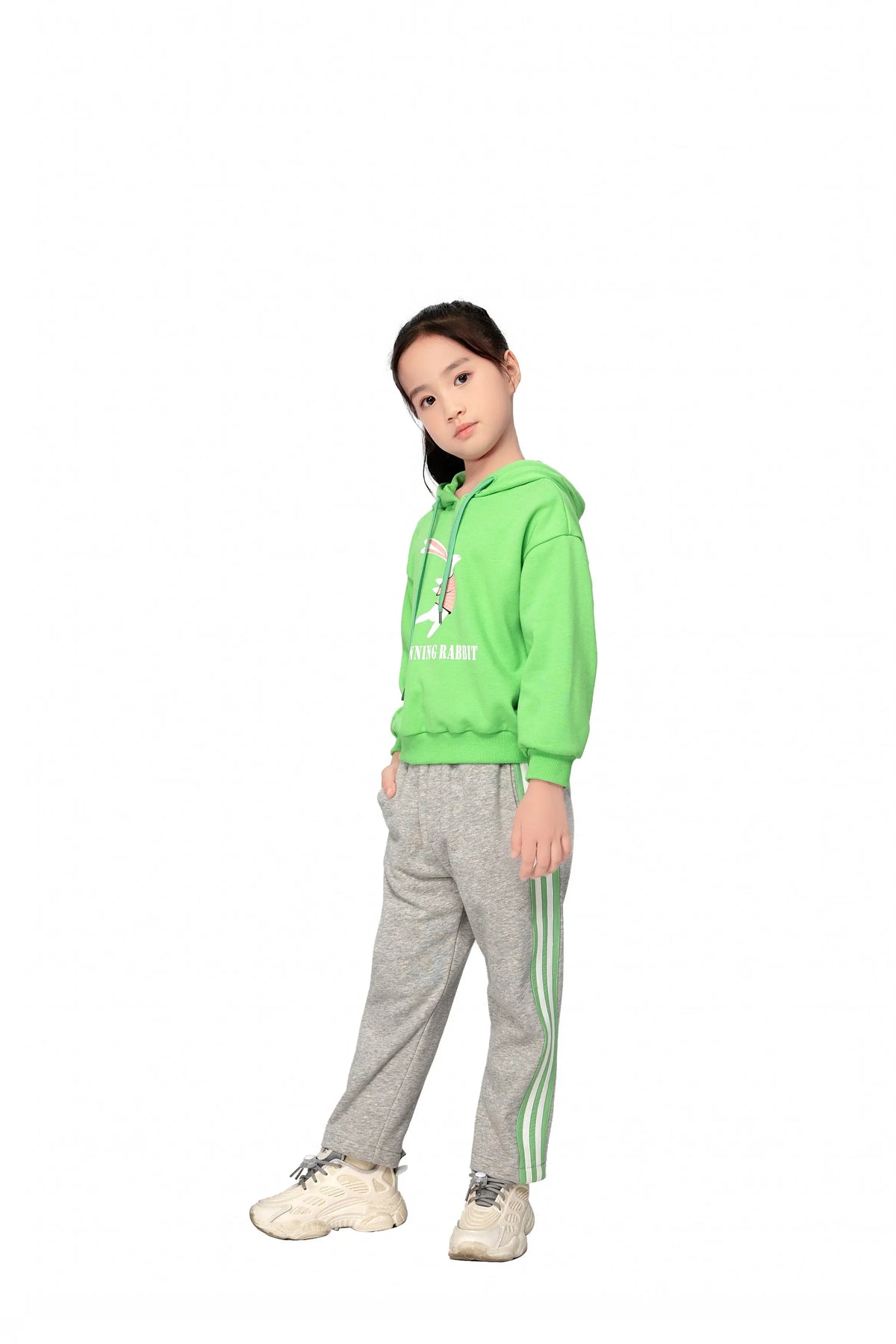 SPORTS PULLOVER FOR GIRLS 100|3Y Green Image