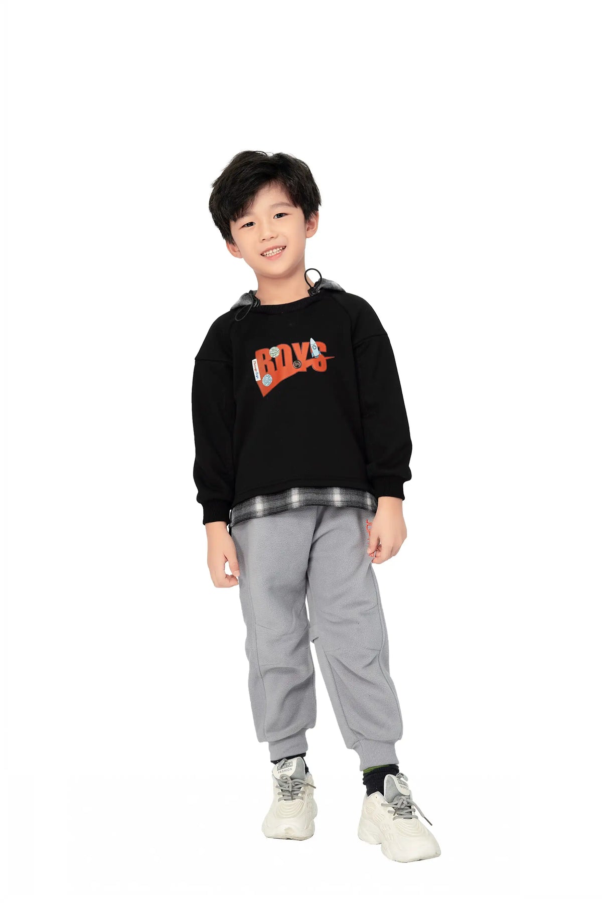 SPORTS PULLOVER FOR BOYS 100|3Y Black Image