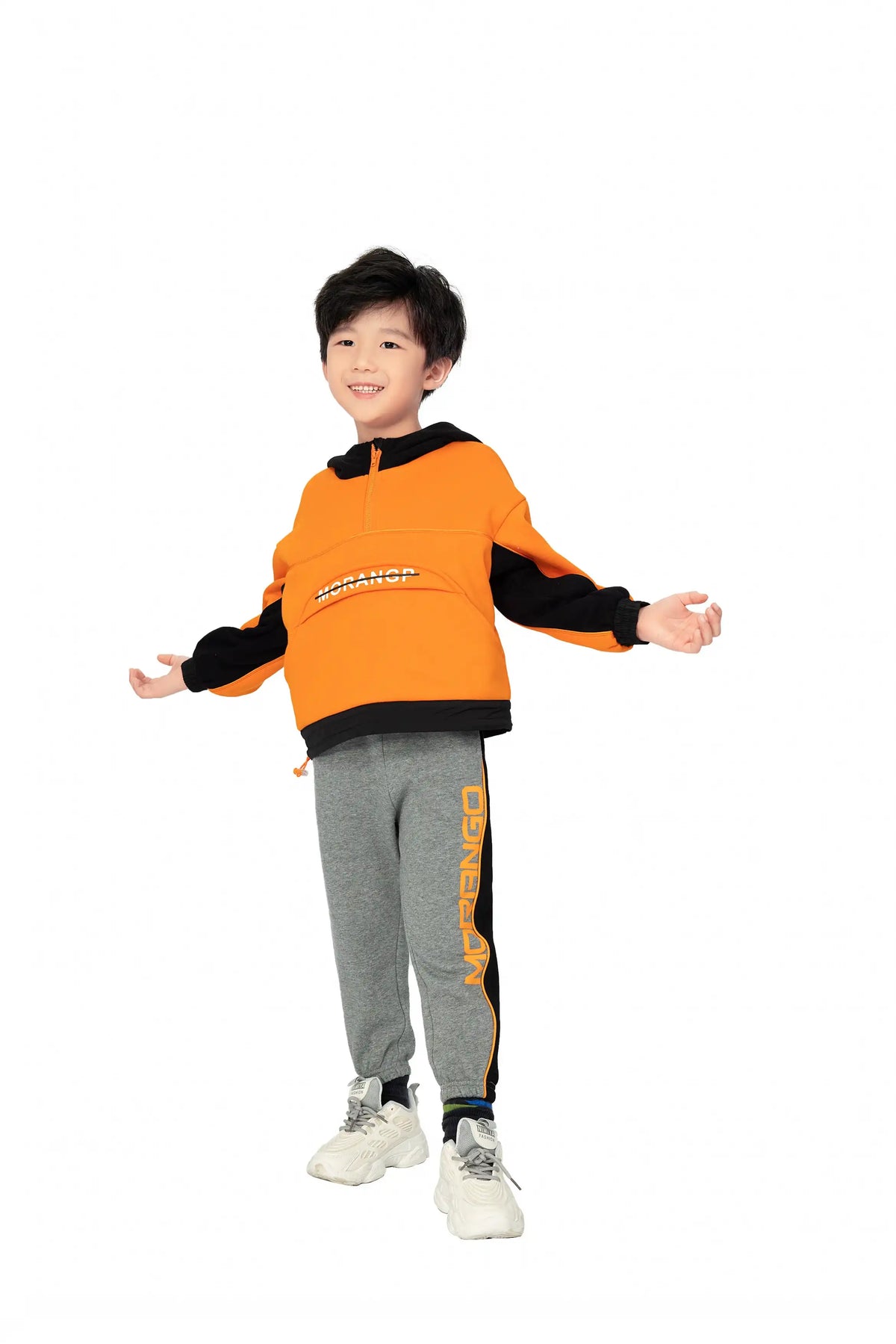 SPORTS PULLOVER FOR BOYS 100|3Y Orange Image