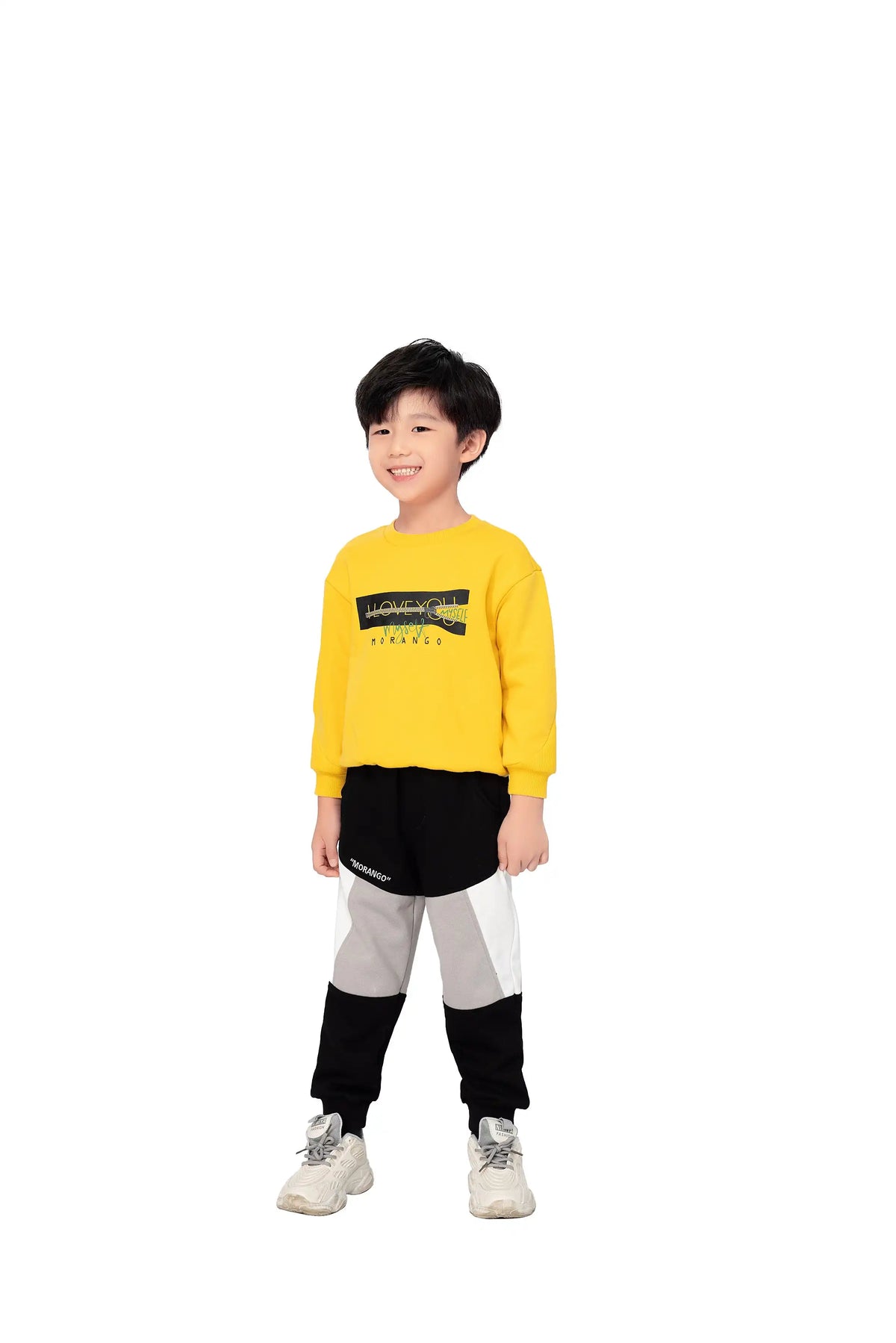 SPORTS PULLOVER FOR BOYS 100|3Y Yellow Image