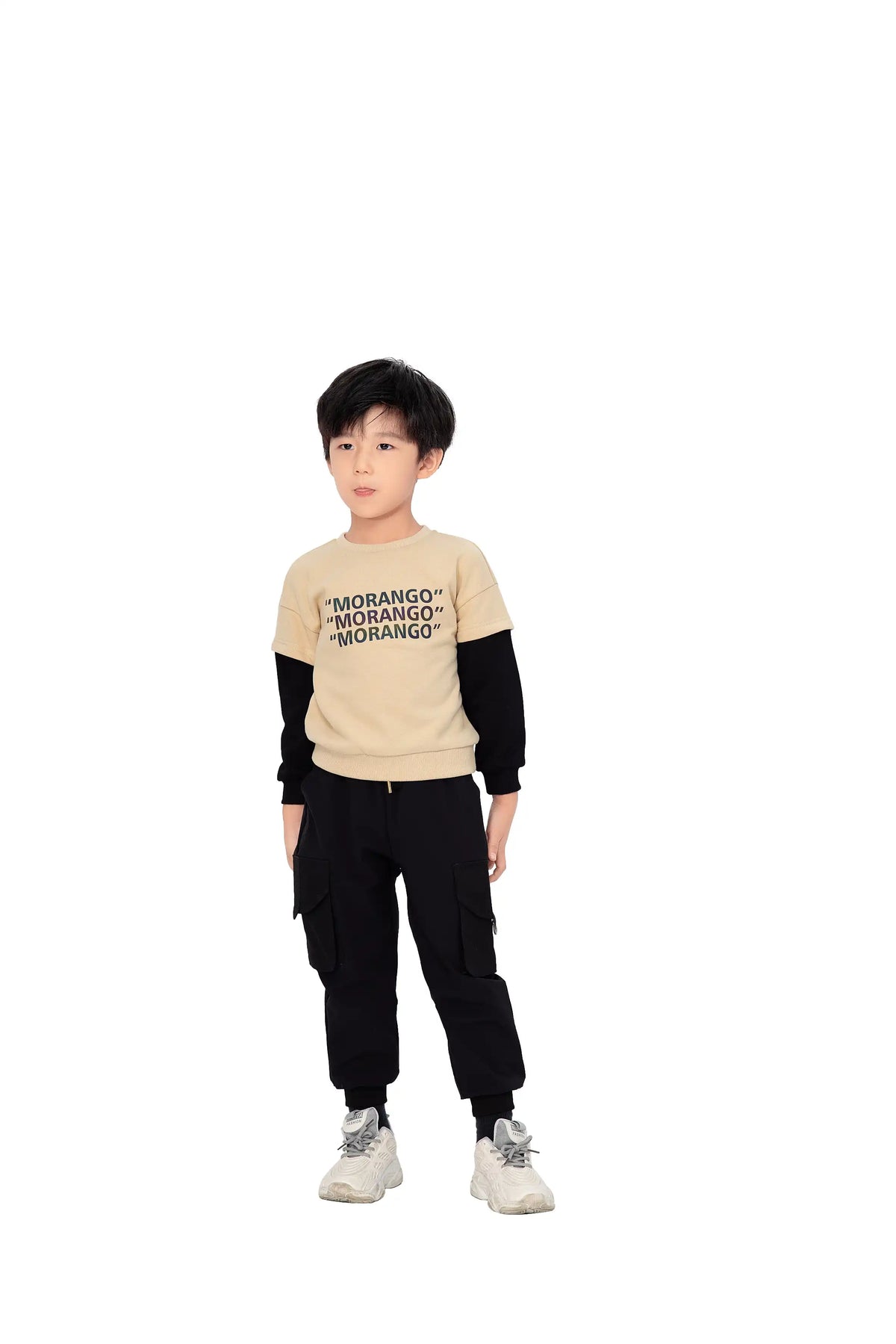 SPORTS PULLOVER FOR BOYS 100|3Y KHAKI Image