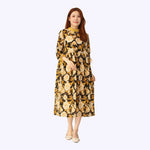 Black Flower Fashion Floral Dress for Women Image