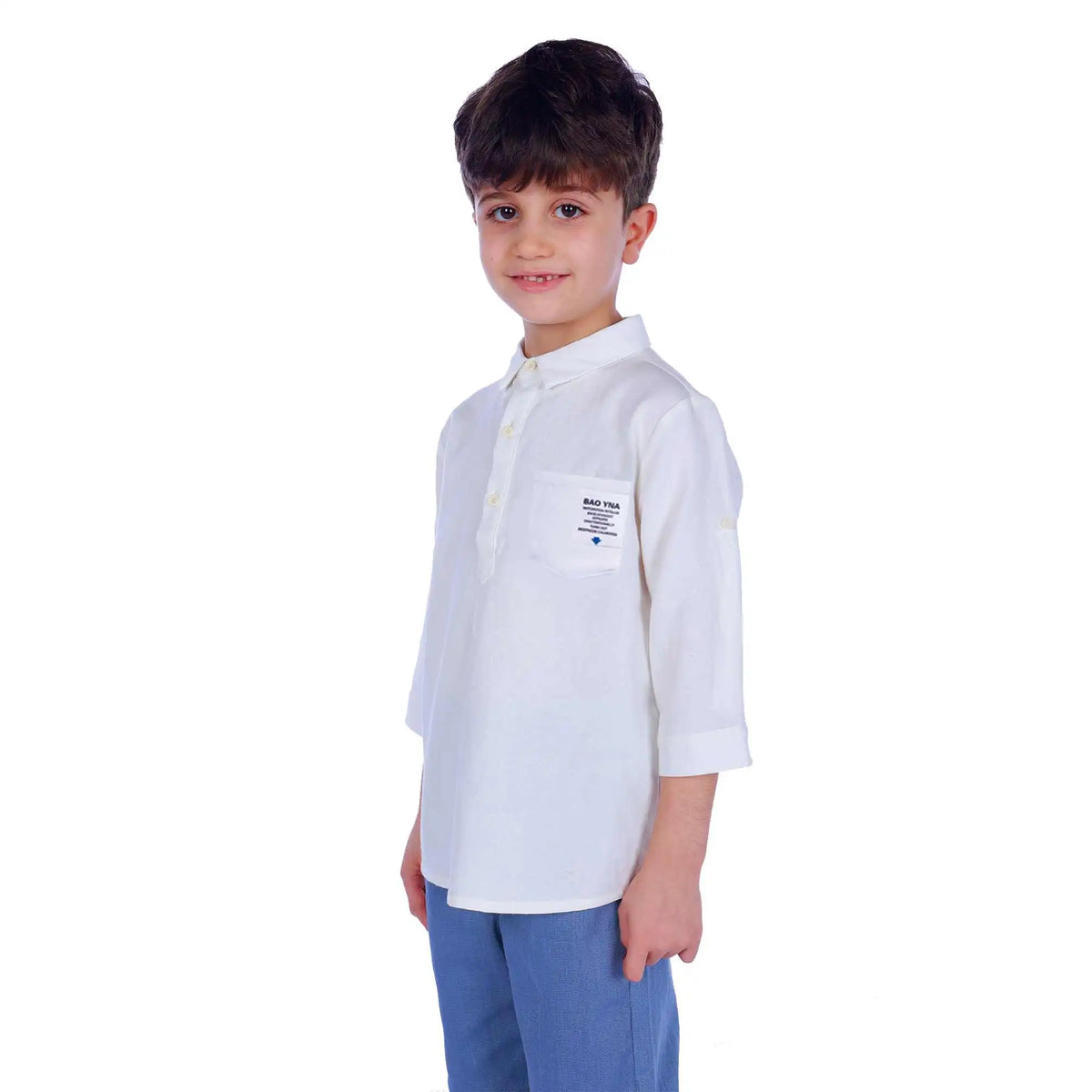 badge elegant blouse for boys image