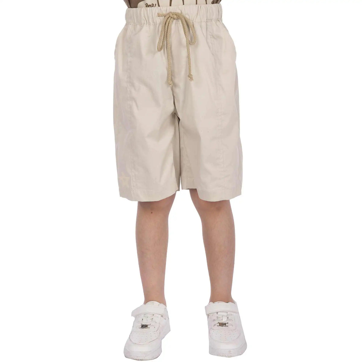 Baggy Elegant Shorts For Boys 100 | 3Y Beige 100 | 3Y,33,42,45,74 Image