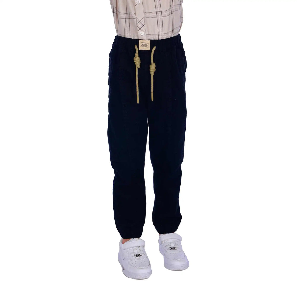 Ankle-tied Elegant Pants For Boys 130 | 7-8Y Light Khaki 130 | 7-8Y,78,51,48,78 Image