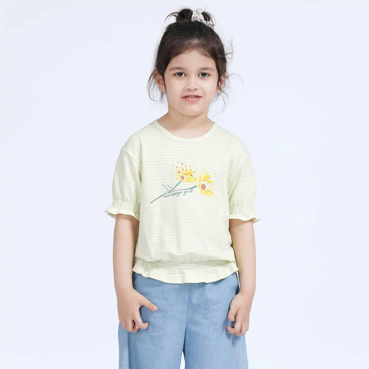 Striped Casual T.Shirt For Girls