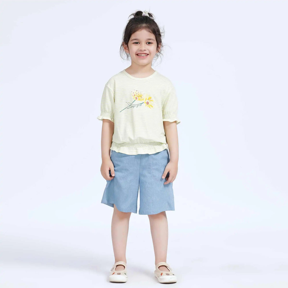 Striped Casual T.Shirt For Girls