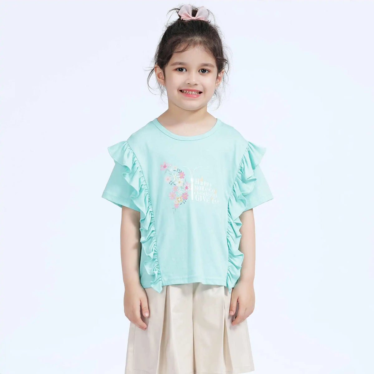 Floral Casual T.Shirt For Girls