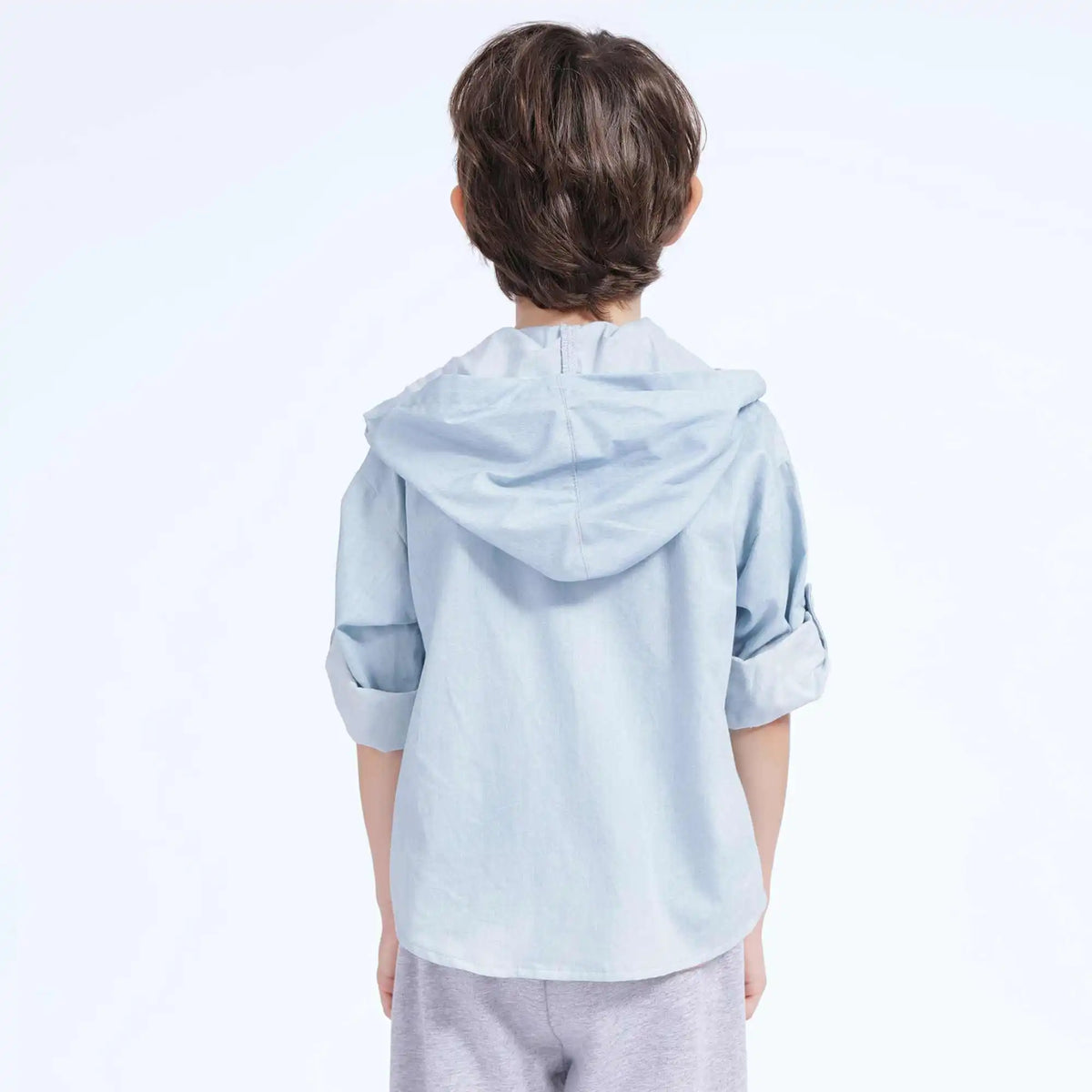 Printed Casual Shirt For Boys 110 | 4-5Y Light Blue Image