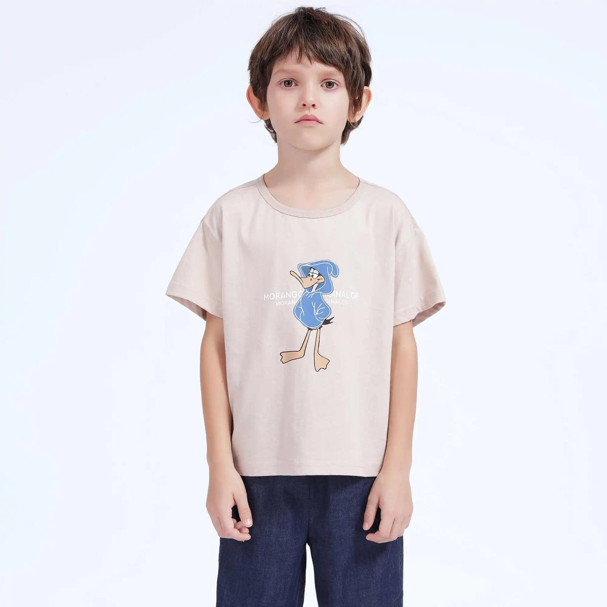 Printed Casual T.Shirt For Boys 100 | 3Y Beige Image