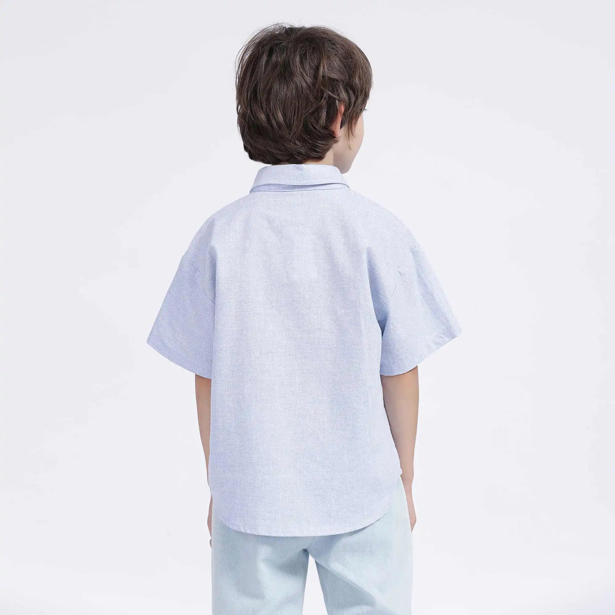 Solid Casual Shirt For Boys 110 | 4-5Y Light Blue Image