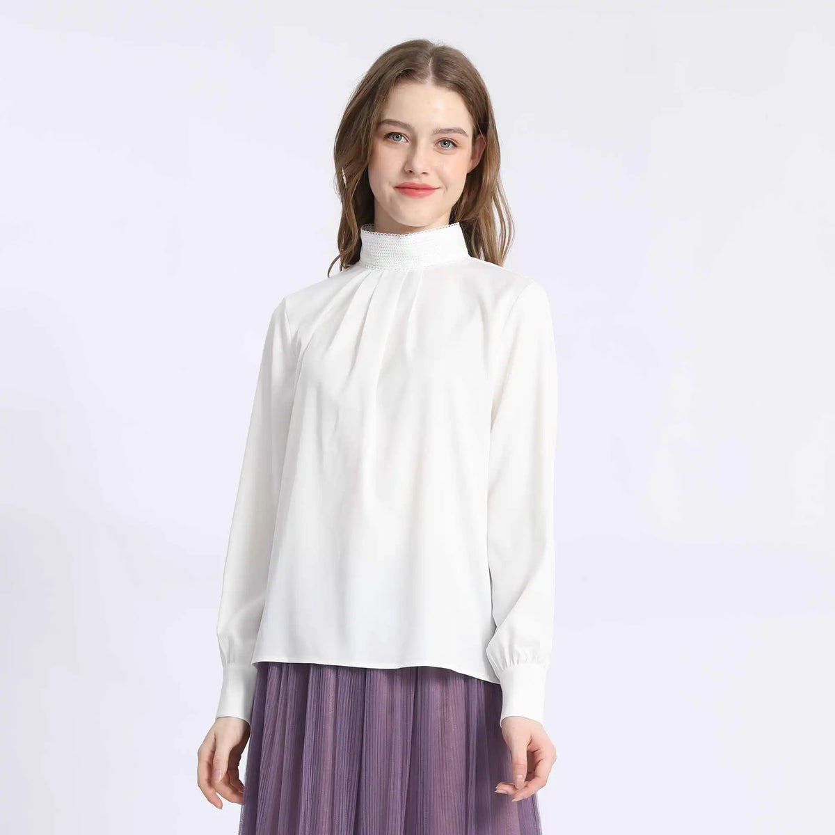 Plain Fashion Blouse For Women