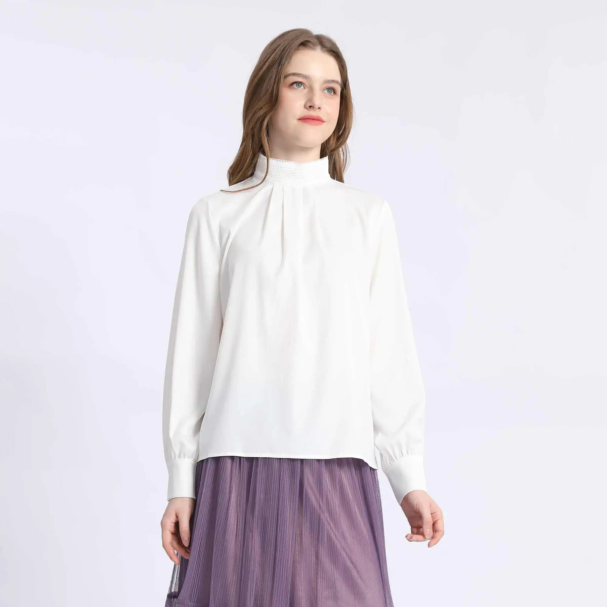 Plain Fashion Blouse For Women