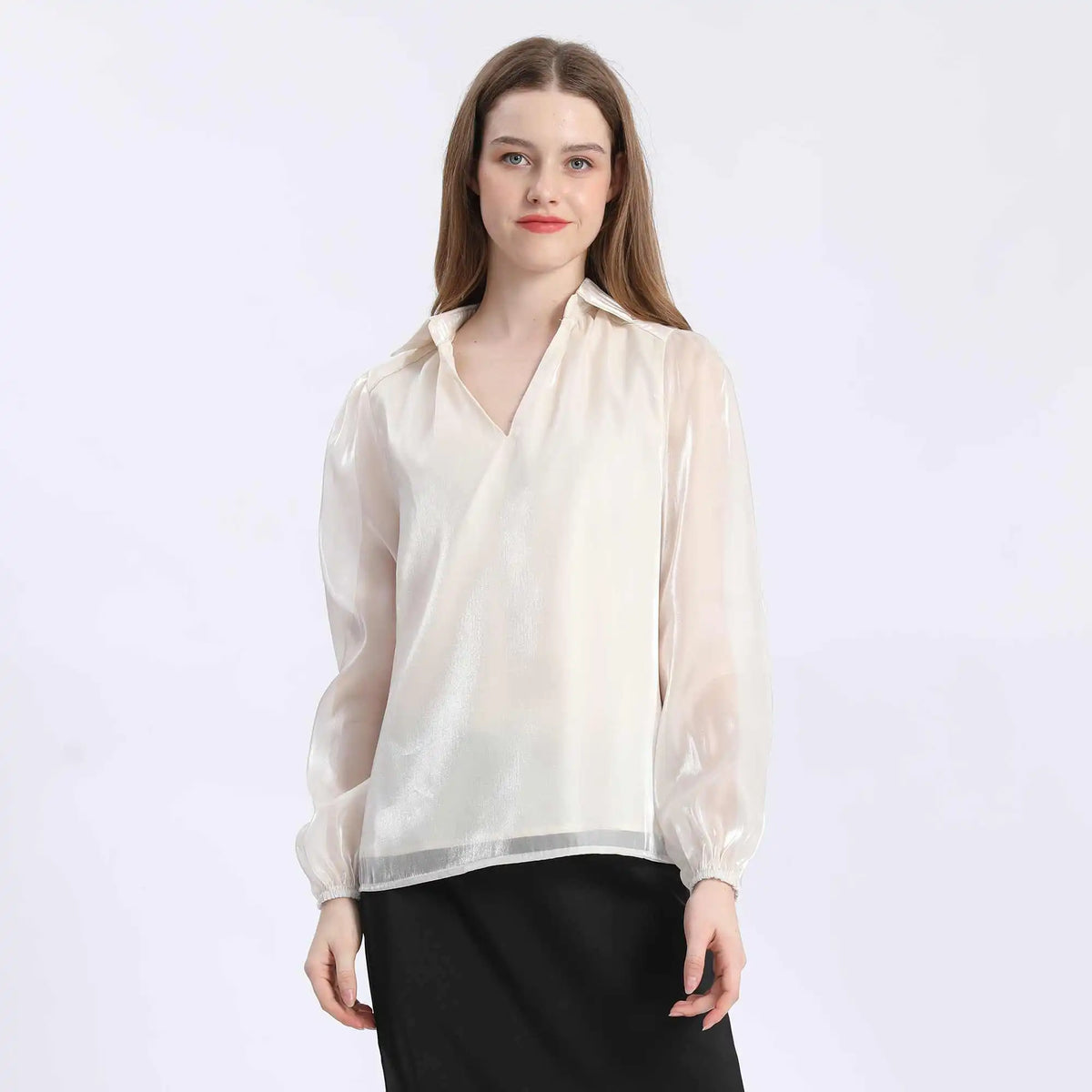 Plain Fashion Blouse For Women