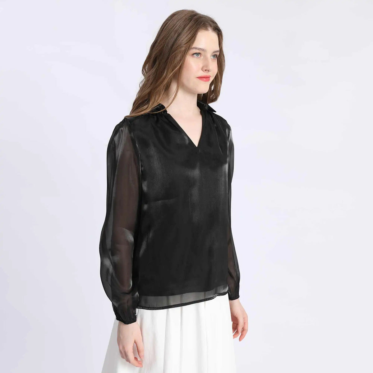 Plain Fashion Blouse For Women