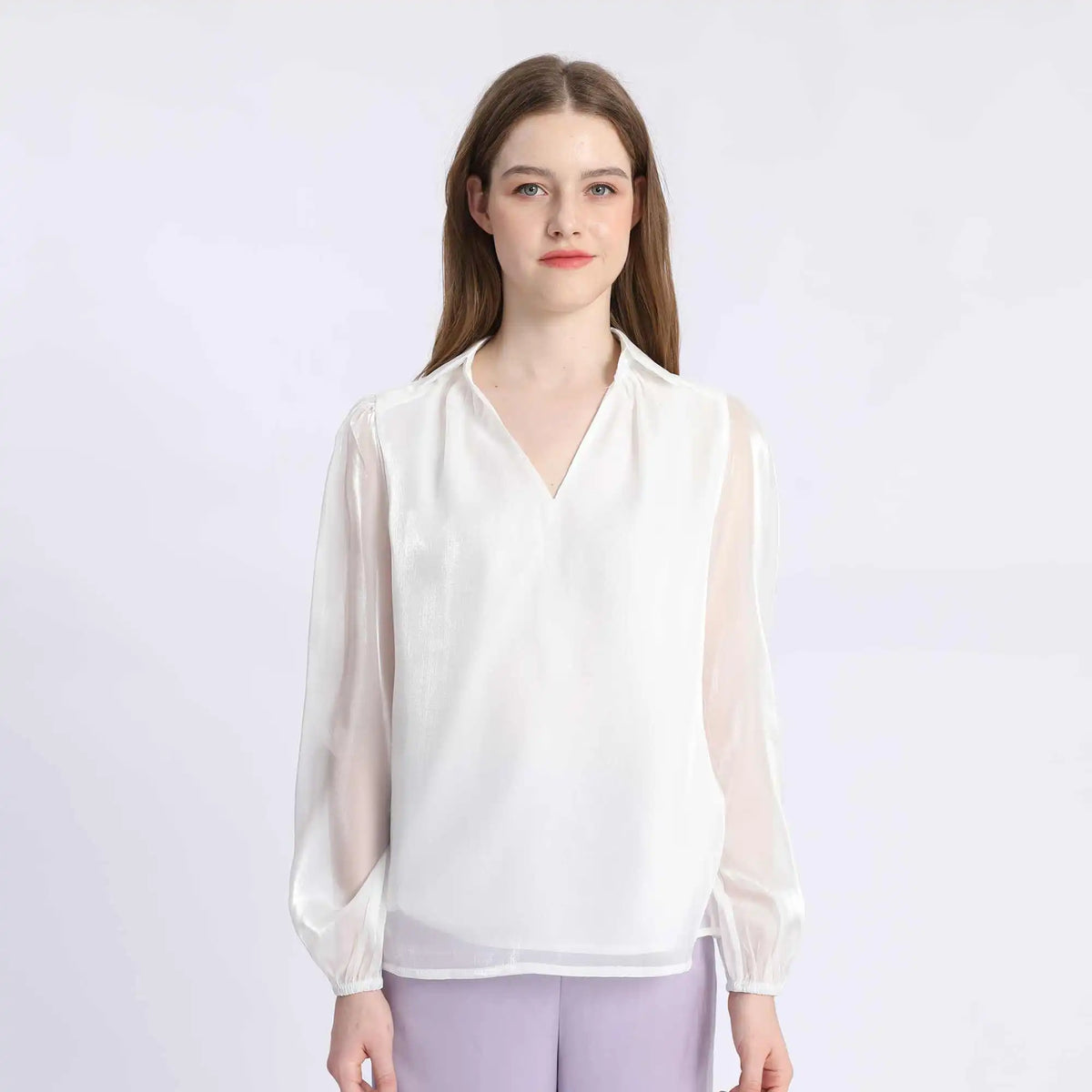 Plain Fashion Blouse For Women