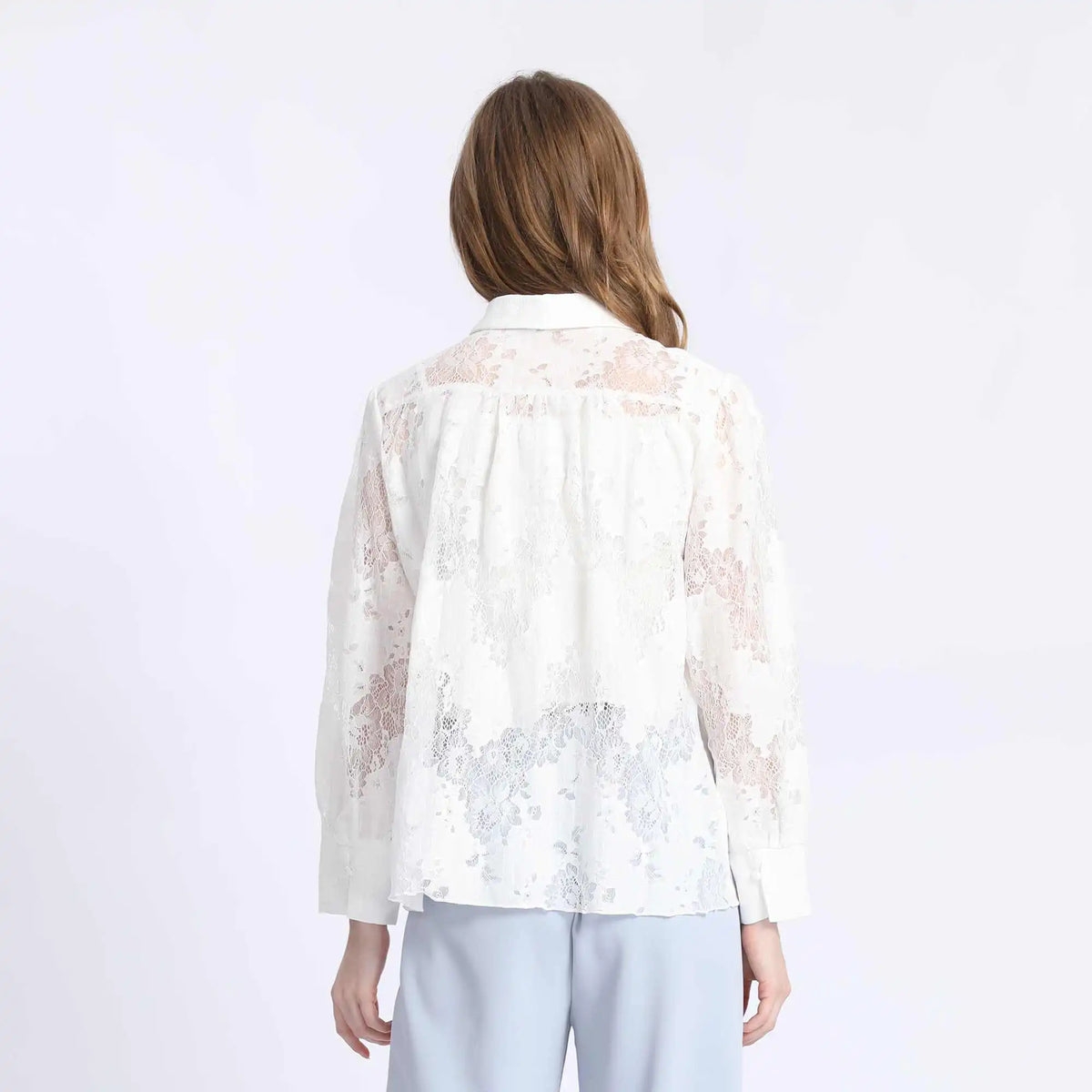 laced fashion shirt for women image