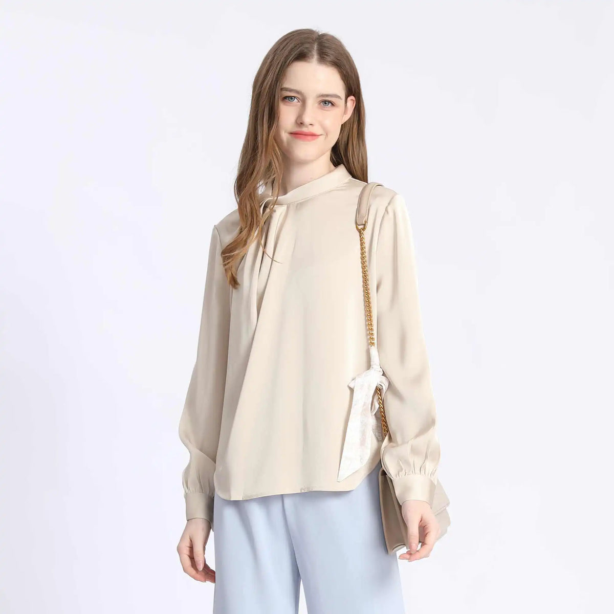 Plain Fashion Blouse For Women