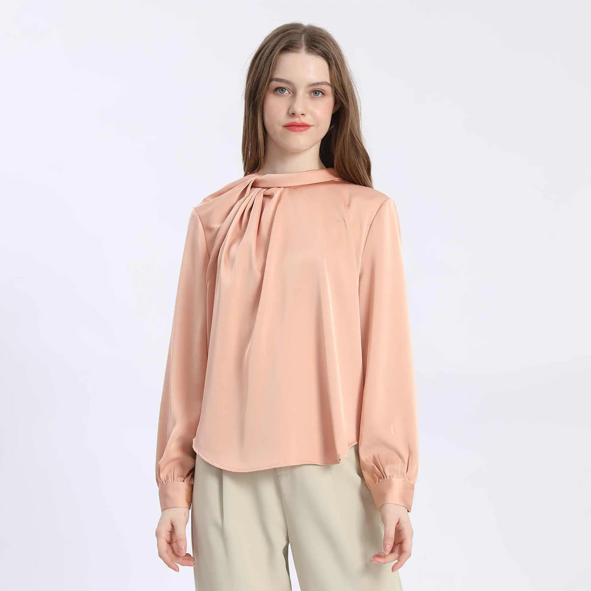 Plain Fashion Blouse For Women