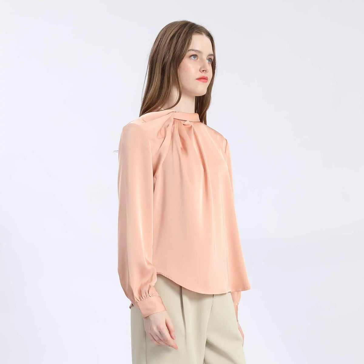 Plain Fashion Blouse For Women