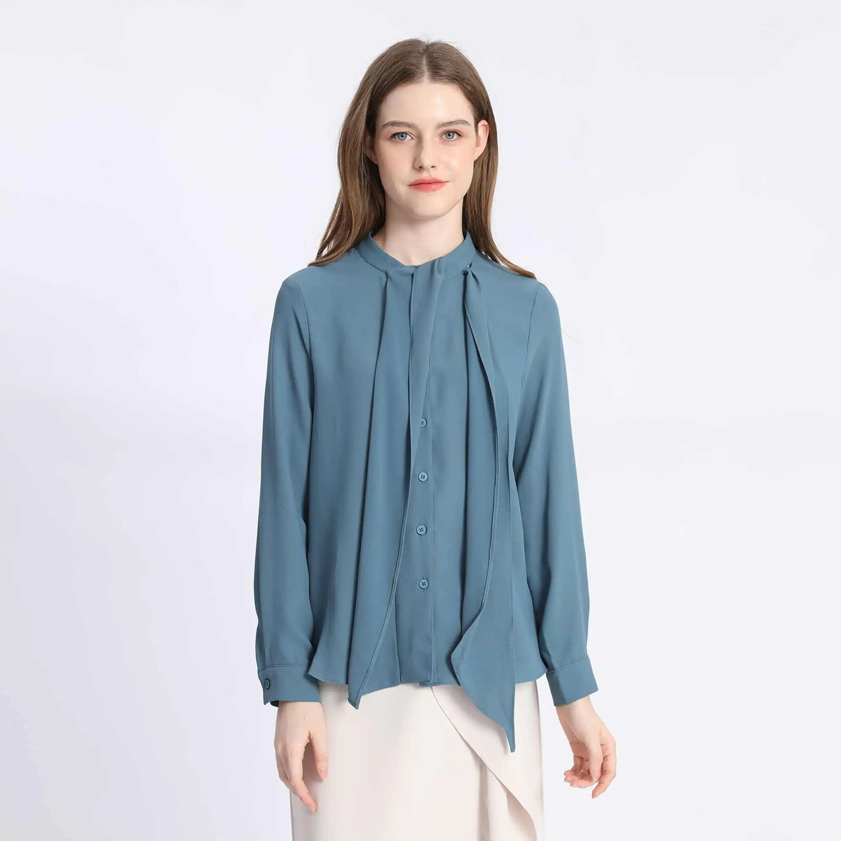 plain fashion shirt for women image