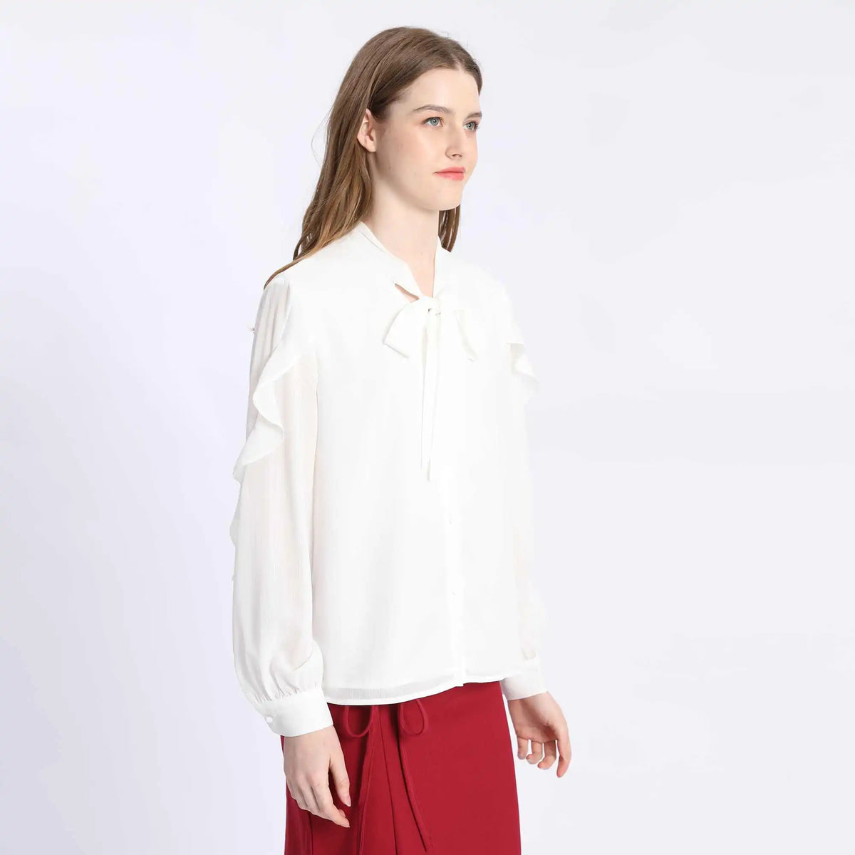 plain fashion shirt for women image