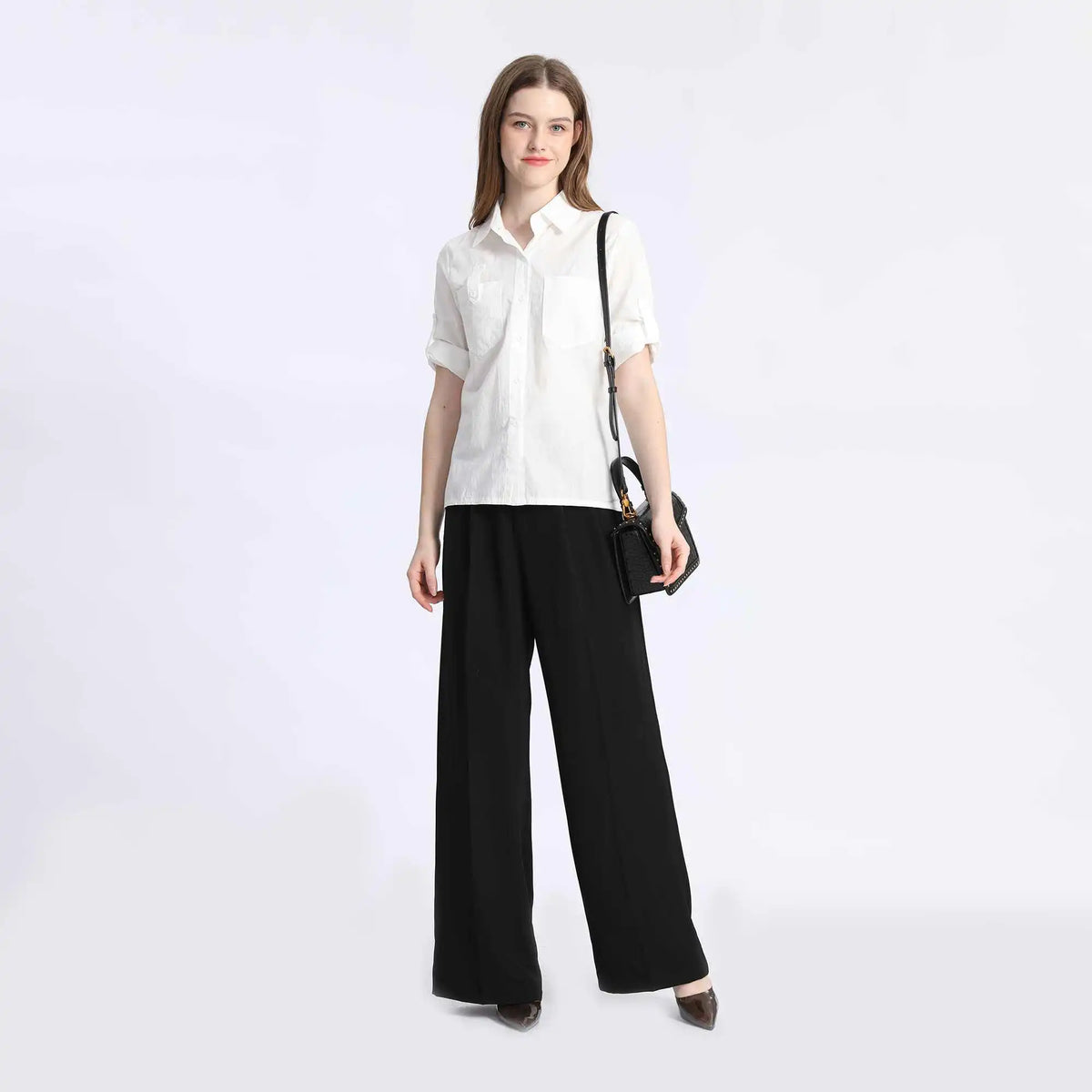 plain fashion shirt for women image