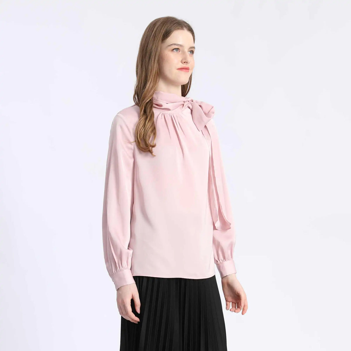 Plain Fashion Blouse For Women XL Pink XL,63,109,59, Image