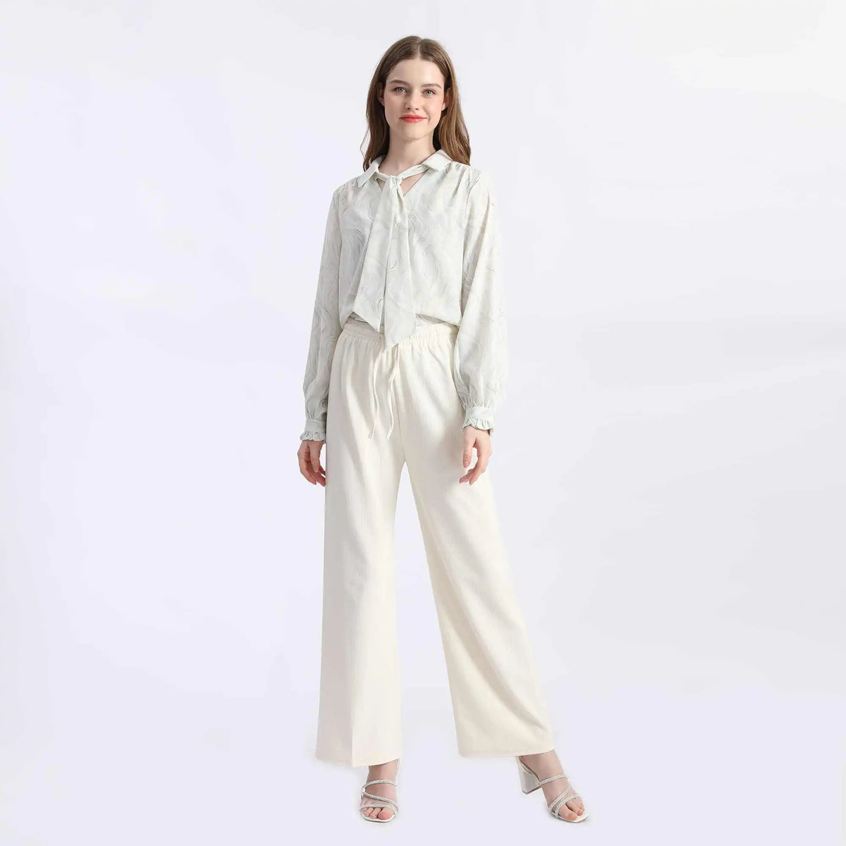 wide leg fashion pants for women image