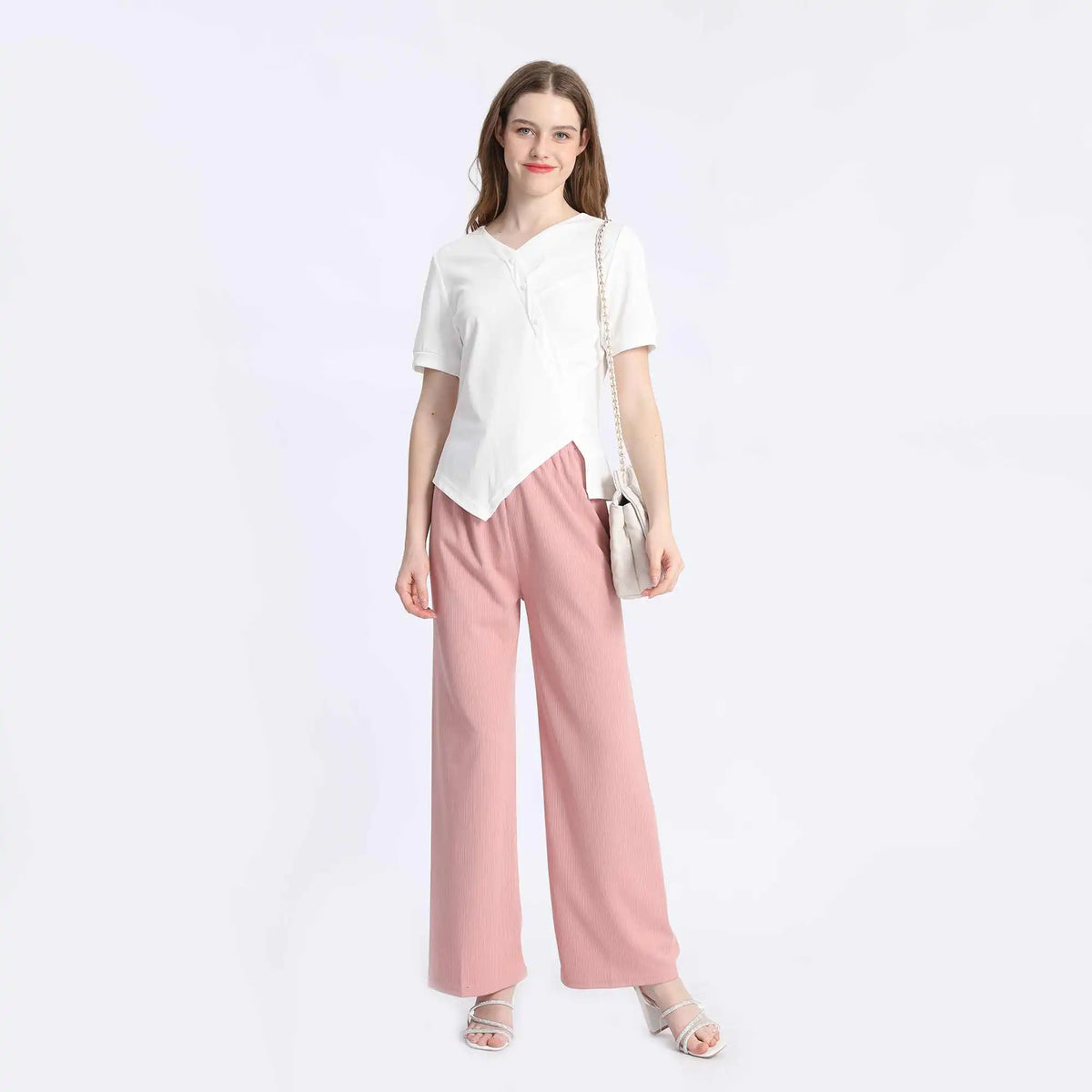 wide leg fashion pants for women image