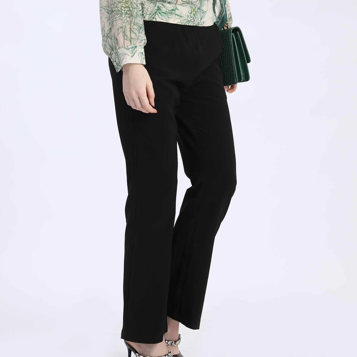 Bell-Bottom Fashion Pants For Women 29 Black 29,101,75,60.8,99 Image