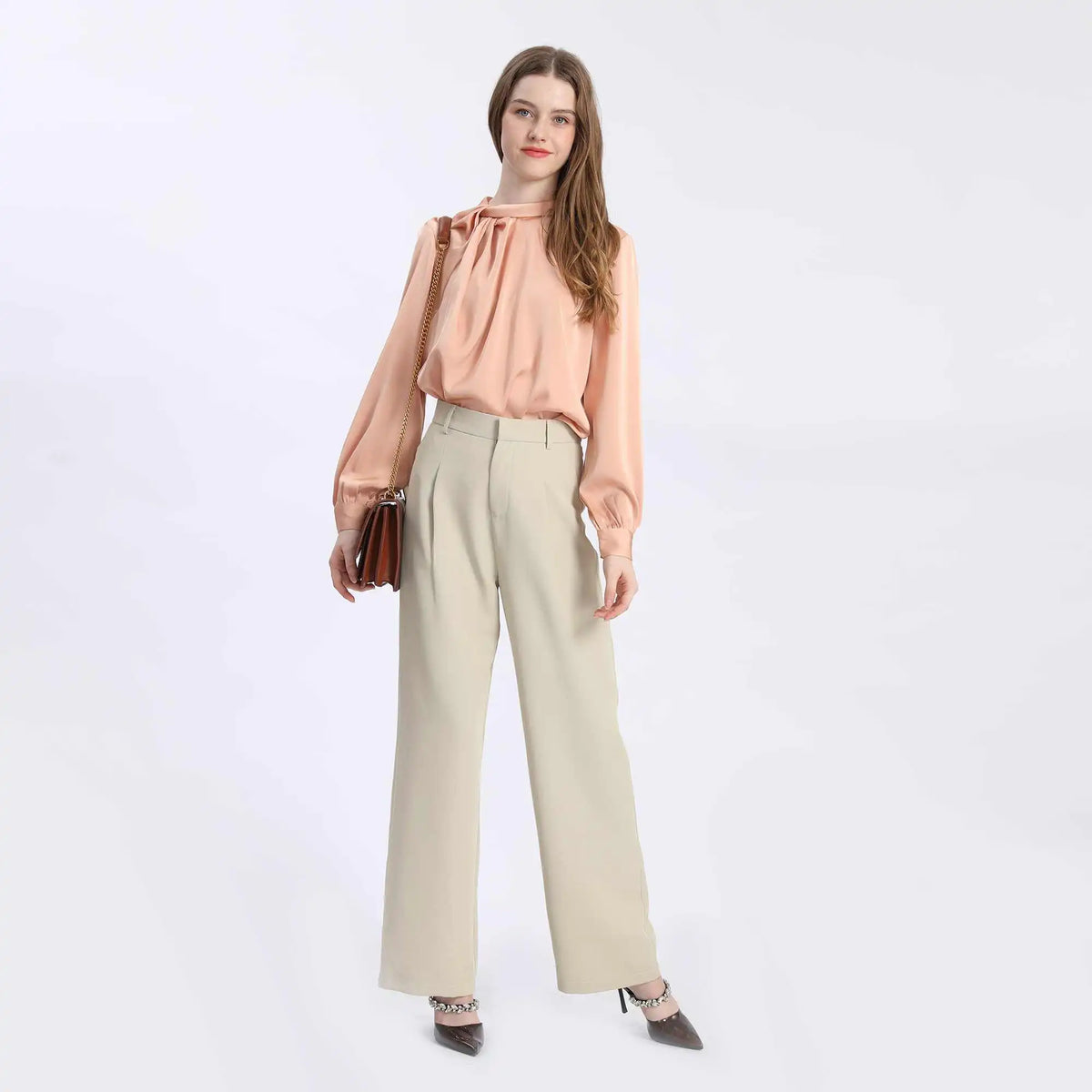 wide leg fashion pants for women image