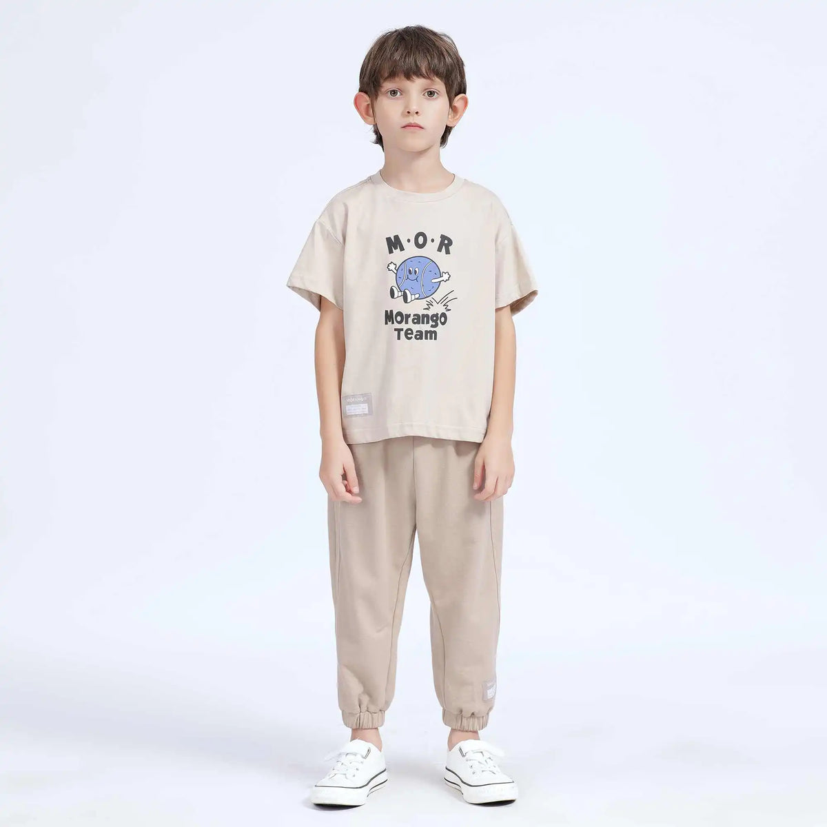 Printed Basic T.Shirt For Boys 140 | 8-9Y Beige 140 | 8-9Y,56,95,14, Image