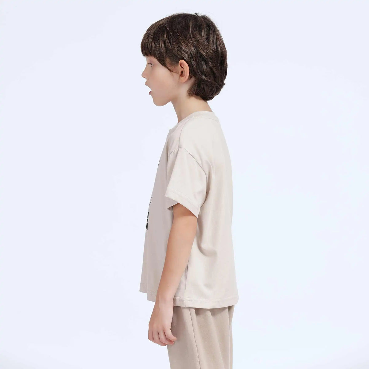 Printed Basic T.Shirt For Boys 160 | 12-13Y Beige 160 | 12-13Y,64,105,16, Image