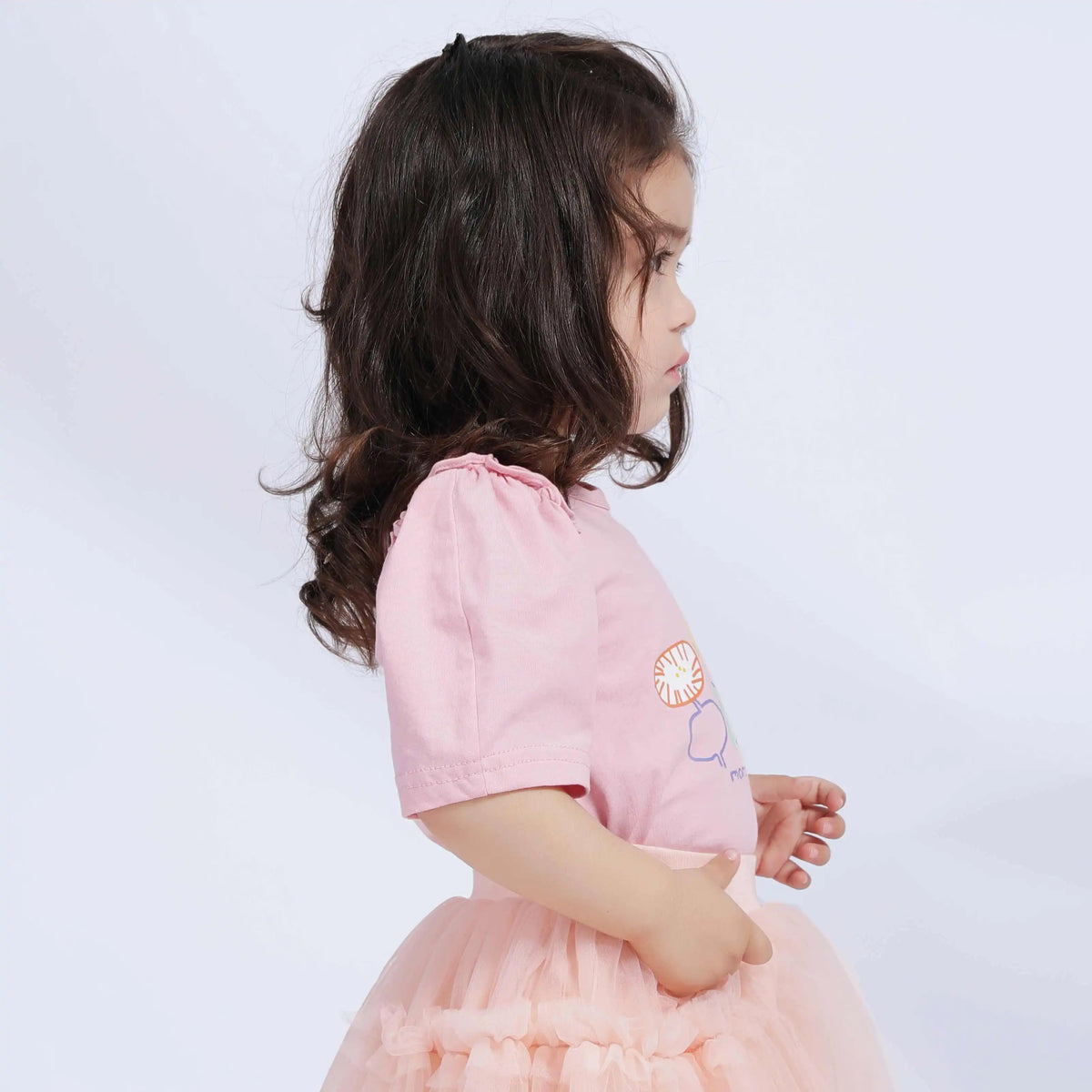 Floral Casual T.Shirt For Baby Girl 90 | 24M Pink 90 | 24M,38.5,60,19.2, Image