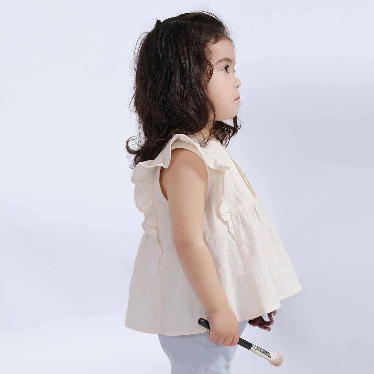 Jacquard Casual Blouse For Baby Girl 90 | 24M Beige 90 | 24M,38,62,, Image