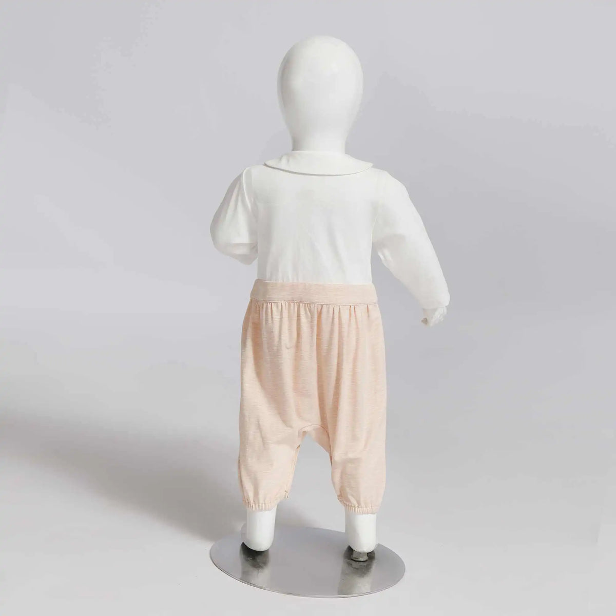 Color-Blocked Casual Romper For Baby Girl 66 | 6-9M White Orange 66 | 6-9M,56,52,23,,,62 Image