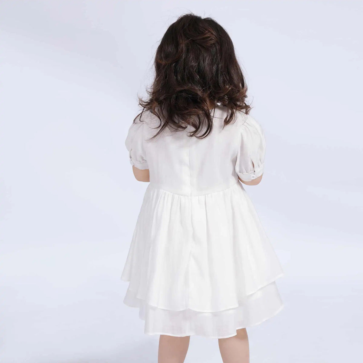 laced Casual Dress For Baby Girl